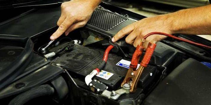 Batteritest på bil